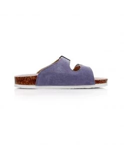 GLF Maibulun | Mauve Double-Buckle Wide-Strap Suede Leather Sandals NEW ARRIVALS