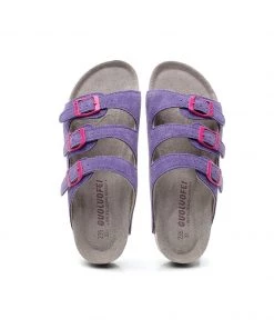 GLF Maibulun | Lilac Triple-Buckle Suede Upper Sandal