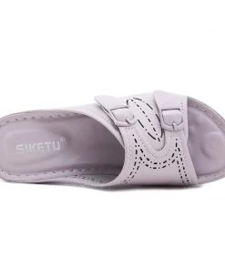 SIKETU | Perforated Double Strap Sandals New In Shoes