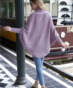 MY Smaibulun | Mauve Batwing Easy On Cardigan