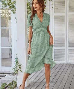 DY NEW ARRIVALS ROSALINDA MIDI DRESS - MINT