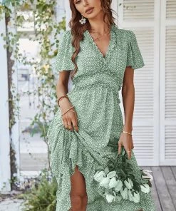 DY NEW ARRIVALS ROSALINDA MIDI DRESS - MINT