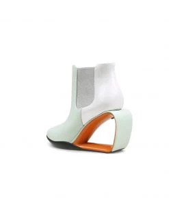 Jady Rose New In Shoes Smaibulun Doll | Genuine Leather Elevator Wedge-Heel Silver Mint Ankle Boots 11 Jady Rose New In Shoes Smaibulun Doll | Genuine Leather Elevator Wedge-Heel Silver Mint Ankle Boots