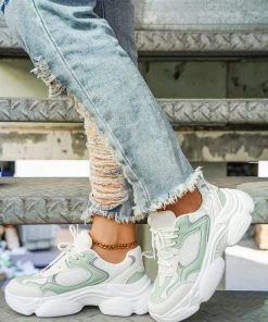 HT EN BLOOM | LILY DADDY SOLE SNEAKER MINT NEW ARRIVALS