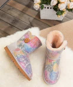 XH New In Shoes SMAIBULUN UGG™ | Faux Fur-Lined Leather Suede Boots