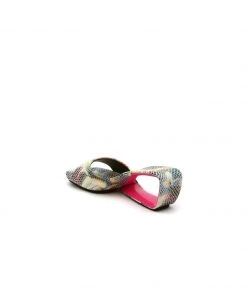 Jady Rose JadyRose | Open Twisted-Heel Leather Slide Sandal - Beige Pink