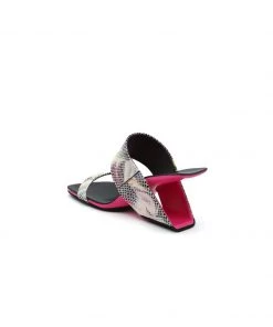Jady Rose JadyRose | Signature Open-Heel Leather Slide Sandal - Multi Print NEW ARRIVALS