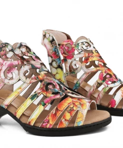 Jady Rose JadyRose | Elevator-Heel Leather Slingback Sandal S/S 2022