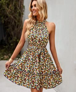 DY BONAFIQUE MINI DRESS - MULTI FLORAL New In Clothing