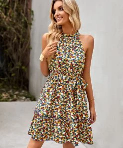 DY BONAFIQUE MINI DRESS - MULTI FLORAL New In Clothing