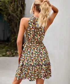 DY BONAFIQUE MINI DRESS - MULTI FLORAL New In Clothing