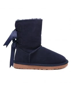 XH New In Shoes SMAIBULUN UGG™ | Back Ribbon Double-Bow Suede Boots