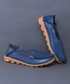 ATC Side Metallic Trim Leather Loafers - MAMA LOVE Shop Loafer