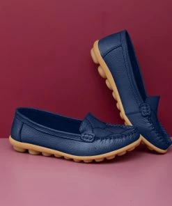 ATC Contrast-Stitch Leather Loafers - MAMA LOVE Shop Loafer