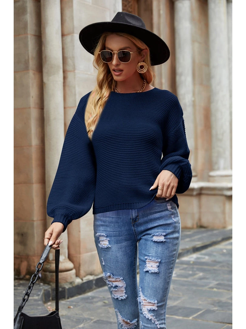 QDYH New In Clothing Smaibulun | Puff Sleeve Scarf Sweater 8 QDYH New In Clothing Smaibulun | Puff Sleeve Scarf Sweater