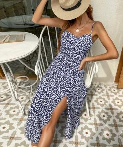 BFZY CLEO FLORAL DRESS - NAVY