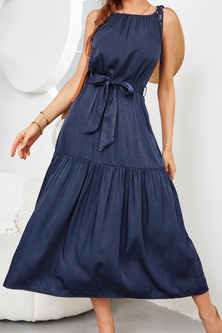 DY CADENCE Plain Midi Dress - Navy NEW ARRIVALS 2 DY CADENCE Plain Midi Dress - Navy NEW ARRIVALS