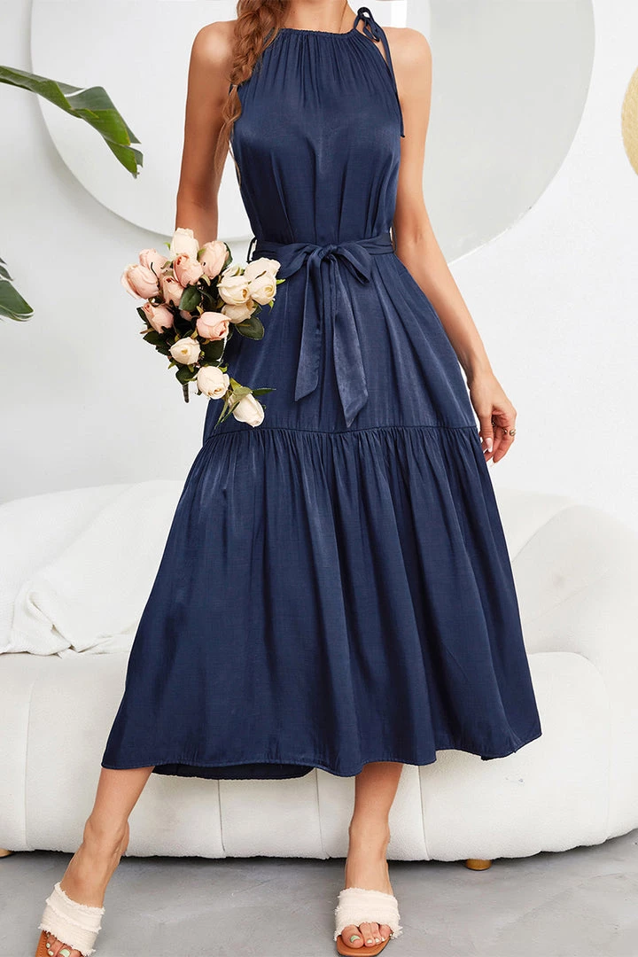 DY CADENCE Plain Midi Dress - Navy NEW ARRIVALS 3 DY CADENCE Plain Midi Dress - Navy NEW ARRIVALS