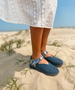 HYHE Tie-Dye Strap Perforated Mary Jane Sandal - En Bloom S/S 2022