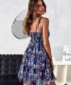 DY NEW ARRIVALS DREAMA MINI DRESS - NAVY PRINT 8 DY NEW ARRIVALS DREAMA MINI DRESS - NAVY PRINT