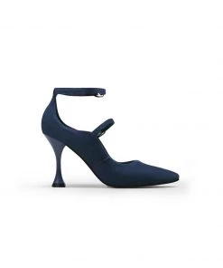 Jady Rose NEW ARRIVALS JadyRose | Scalloped Edges-Curve Shaped Leather Ankle Strap - Navy 8 Jady Rose NEW ARRIVALS JadyRose | Scalloped Edges-Curve Shaped Leather Ankle Strap - Navy
