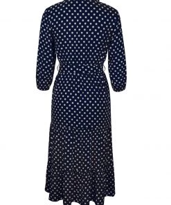 DY ALECTA MIDI DRESS - NAVY PRINT NEW ARRIVALS