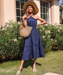 BFZY JANAHA DRESS - NAVY BLUE