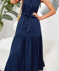 DY CADENCE Plain Midi Dress - Navy NEW ARRIVALS 10 DY CADENCE Plain Midi Dress - Navy NEW ARRIVALS