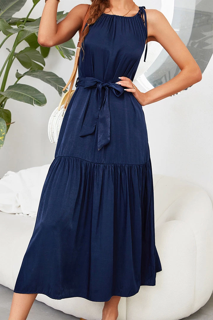 DY CADENCE Plain Midi Dress - Navy NEW ARRIVALS 5 DY CADENCE Plain Midi Dress - Navy NEW ARRIVALS