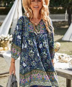 DY AURINA BOHO DRESS - NAVY NEW ARRIVALS 10 DY AURINA BOHO DRESS - NAVY NEW ARRIVALS