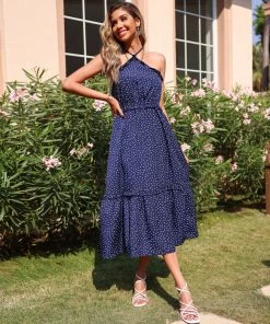 BFZY JANAHA DRESS - NAVY BLUE