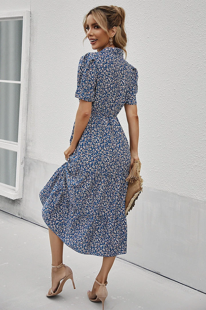 DY CLAUDIA MIDI DRESS - NAVY PRINT NEW ARRIVALS 5 DY CLAUDIA MIDI DRESS - NAVY PRINT NEW ARRIVALS