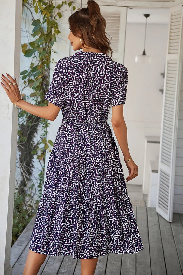 DY ALVINA Print Midi Dress - Navy NEW ARRIVALS 6 DY ALVINA Print Midi Dress - Navy NEW ARRIVALS