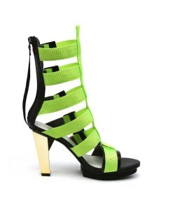 Jady Rose Shop Sandals Strappy Gold-Heel Gladiators- High Heel Sandals