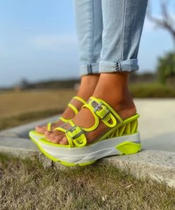 YL Double-Strap Platform Sandal - EN BLOOM