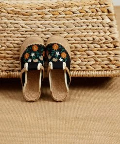 TC Cactus Rose | Summer Blooms Embroidered Mules - Women New In Shoes
