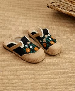 TC Cactus Rose | Summer Blooms Embroidered Mules - Women New In Shoes