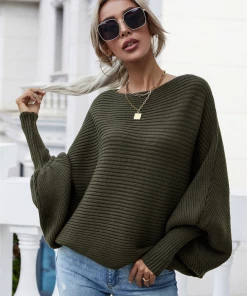 MY Smaibulun | Olive Shoulder Cut-Out Knit Sweater New In Clothing