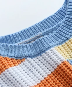 MY New In Clothing Smaibulun | ROBERTA Stripe Multi Color Knit Top