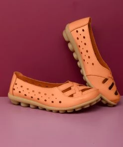 ATC Side Cut And Cross-Toe Leather Loafers - MAMA LOVE