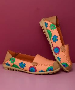 ATC Floral Print-Accent Leather Loafers - MAMA LOVE 44 ATC Floral Print-Accent Leather Loafers - MAMA LOVE