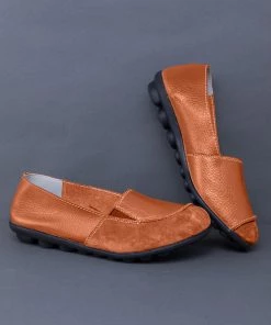 ATC Shop Loafer Contrast-Color Leather Loafers - MAMA LOVE