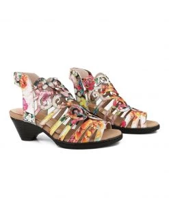 RXD New In Shoes Genuine Leather Garden Kick Swirl Heel Sandals - Soffia