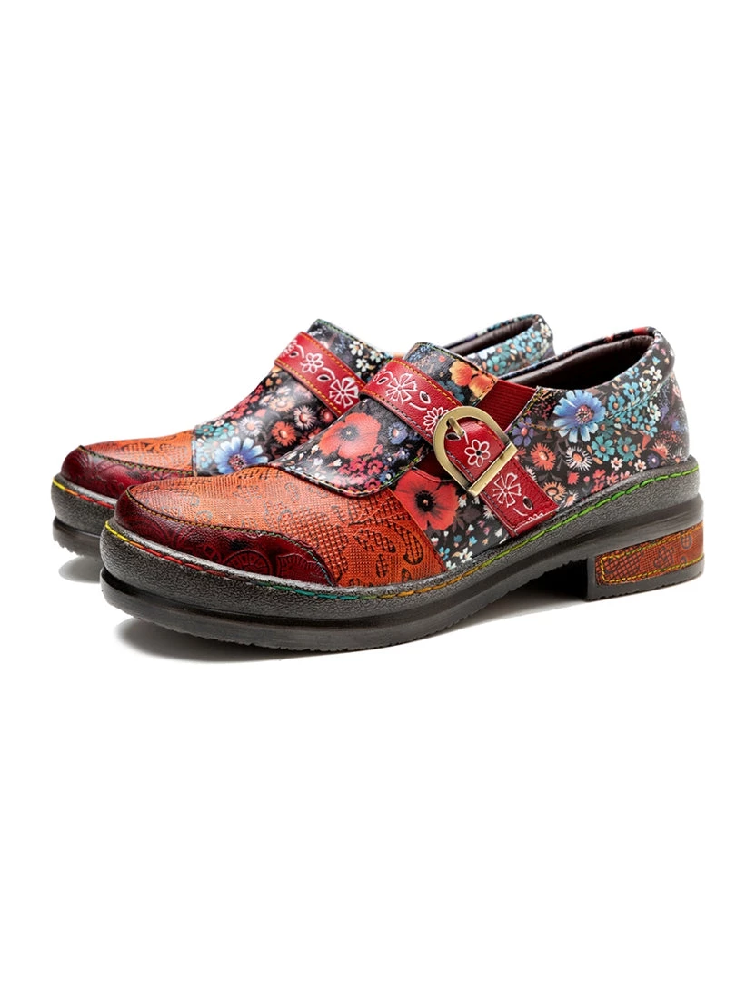 SOFFIA | Genuine Leather Floral Boho Genuine Sneakers 1 SOFFIA | Genuine Leather Floral Boho Genuine Sneakers
