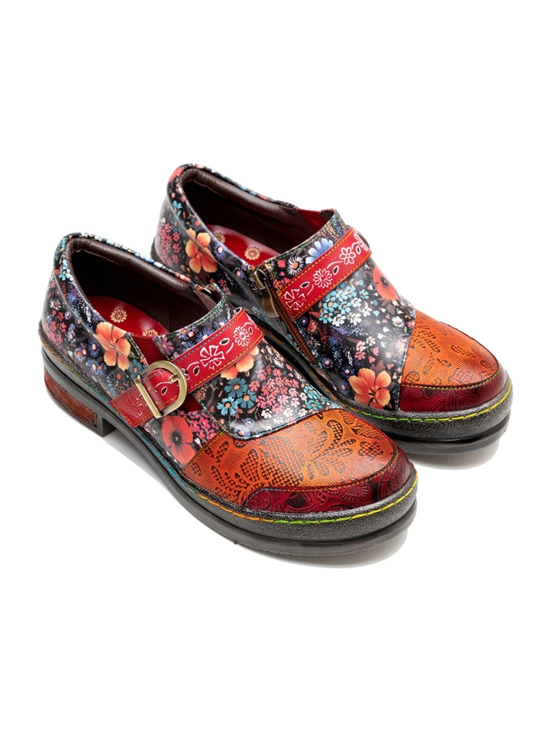 SOFFIA | Genuine Leather Floral Boho Genuine Sneakers 2 SOFFIA | Genuine Leather Floral Boho Genuine Sneakers
