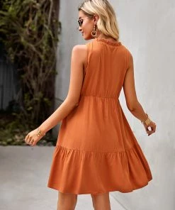 DY New In Clothing MARITA DRESS - ORANGE 7 DY New In Clothing MARITA DRESS - ORANGE