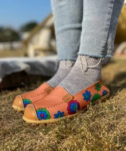 ATC Floral Print-Accent Leather Loafers - MAMA LOVE 37 ATC Floral Print-Accent Leather Loafers - MAMA LOVE