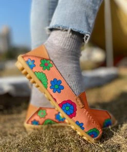 ATC Floral Print-Accent Leather Loafers - MAMA LOVE 38 ATC Floral Print-Accent Leather Loafers - MAMA LOVE