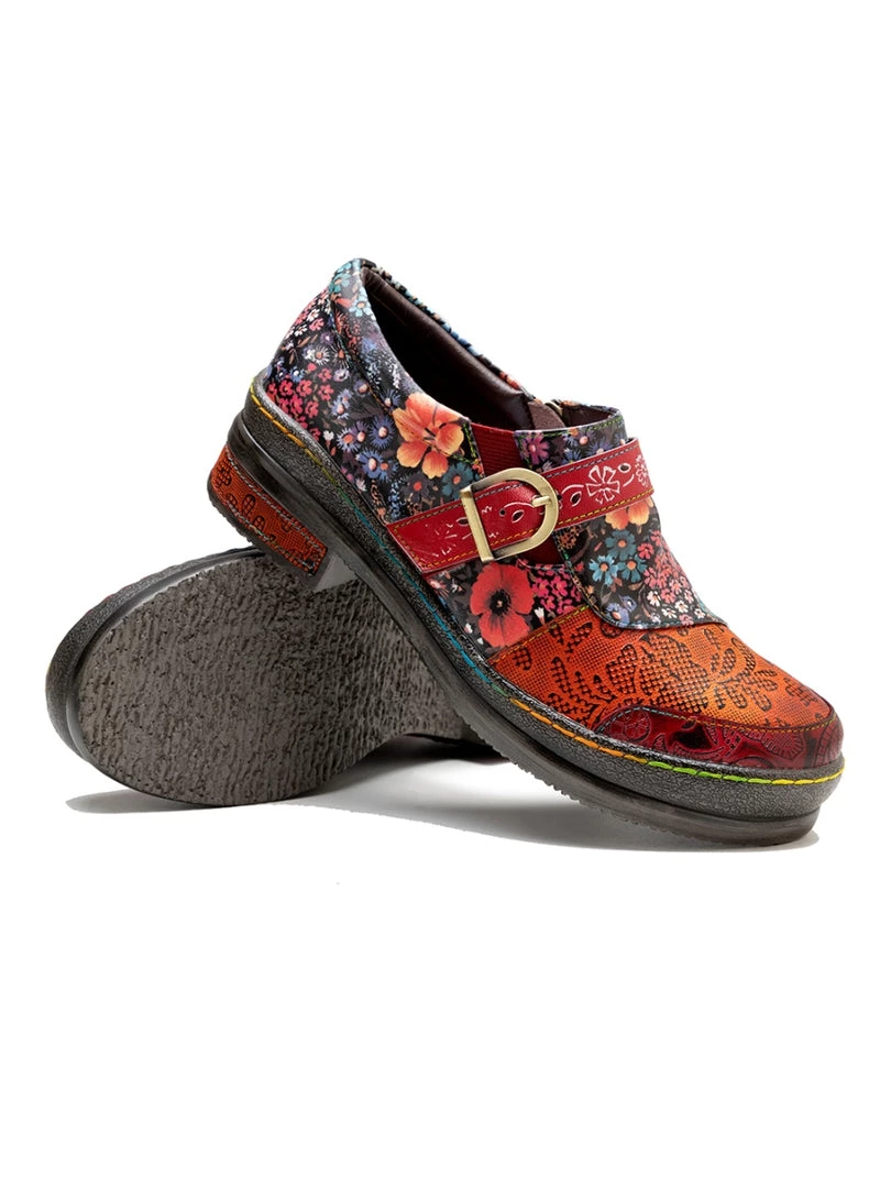 SOFFIA | Genuine Leather Floral Boho Genuine Sneakers 5 SOFFIA | Genuine Leather Floral Boho Genuine Sneakers