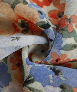 DY BABYLONIA MIDI DRESS - ORANGE PRINT